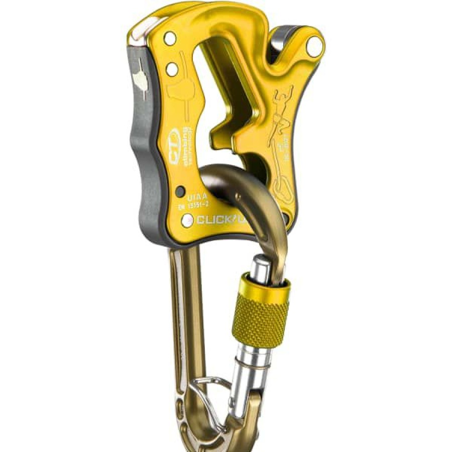 * Assureurs Descendeurs Escalade Climbing Technology Click Up Kit Ocher 22 Jaune | Assureurs Descendeurs Escalade