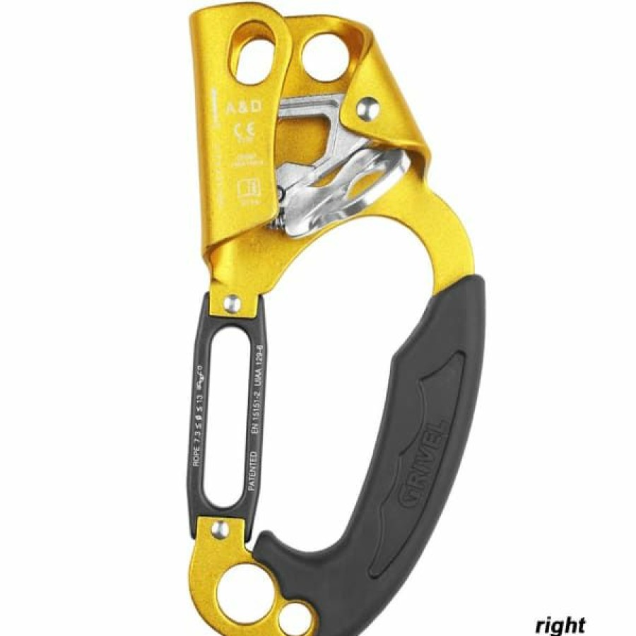 * Bloqueurs Escalade Grivel Rock Safety A&D Ascender Descender 22 Noir / Jaune | Bloqueurs Escalade