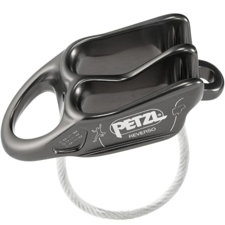 * Assureurs Descendeurs Escalade Petzl Reverso Gris 22 Gris | Assureurs Descendeurs Escalade