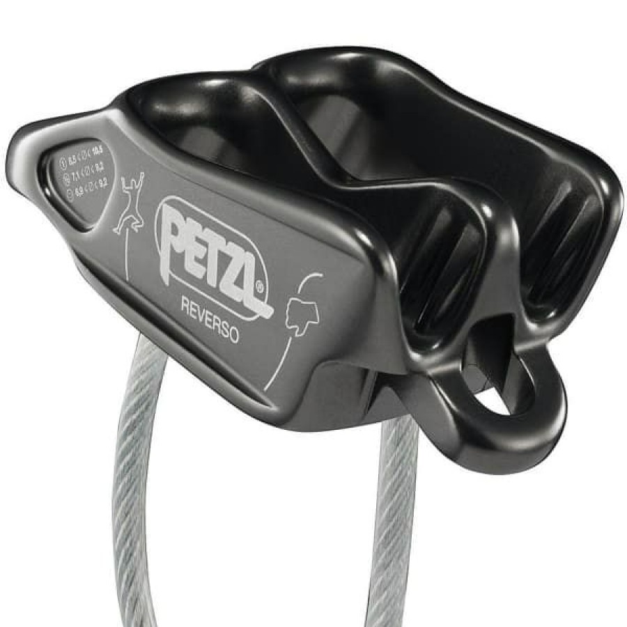 * Assureurs Descendeurs Escalade Petzl Reverso Gris 22 Gris | Assureurs Descendeurs Escalade