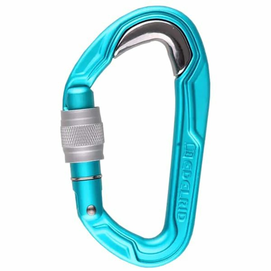 * Mousquetons Escalade Edelrid Bulletproof Screw Ii Icemint 23 Bleu | Mousquetons Escalade