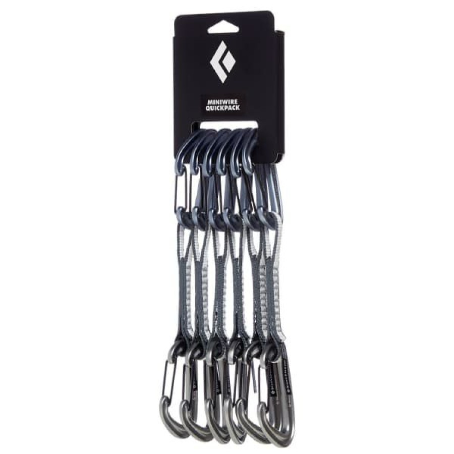 * Degaines Escalade Black Diamond Miniwire Quickpack 12Cm 23 Gris | D Gaines Escalade