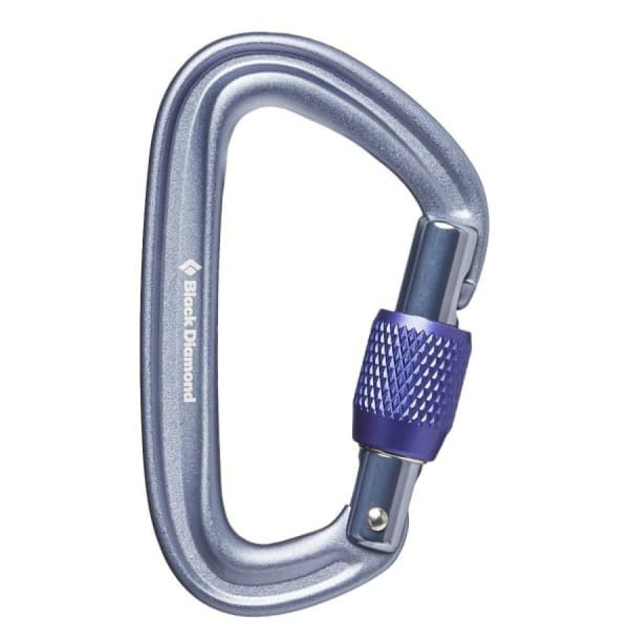 * Mousquetons Escalade Black Diamond Liteforge Screwgate Carabiner Gray 23 Gris / Violet | Mousquetons Escalade