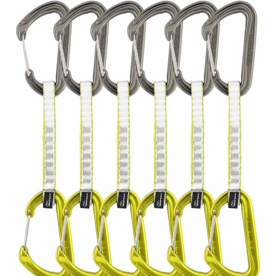 * Degaines Escalade Dmm Chimera Quickdraw 12Cm Lime 6 Pack 21 Gris / Jaune / Blanc | D Gaines Escalade