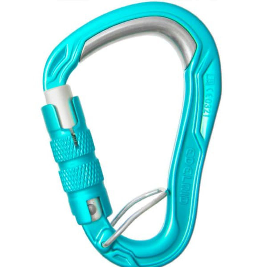 * Mousquetons Escalade Edelrid Hms Bulletproof Triple Fg Ii Icemint 23 Bleu | Mousquetons Escalade