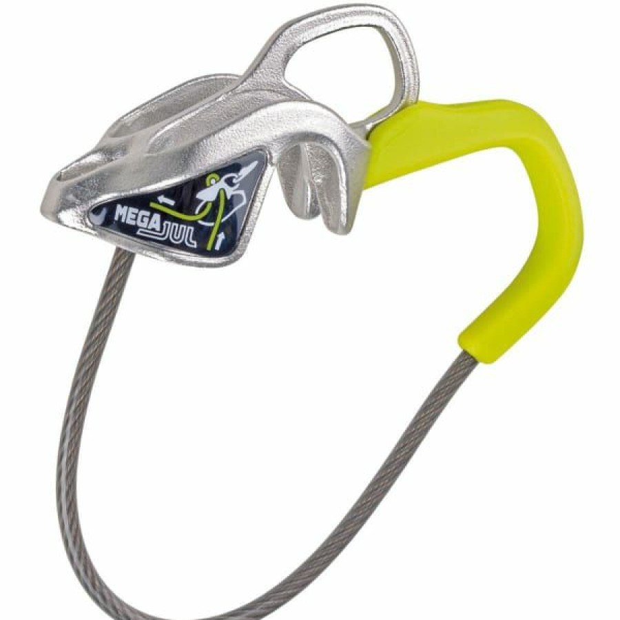 * Assureurs Descendeurs Escalade Edelrid Mega Jul Slate 23 Gris / Vert | Assureurs Descendeurs Escalade