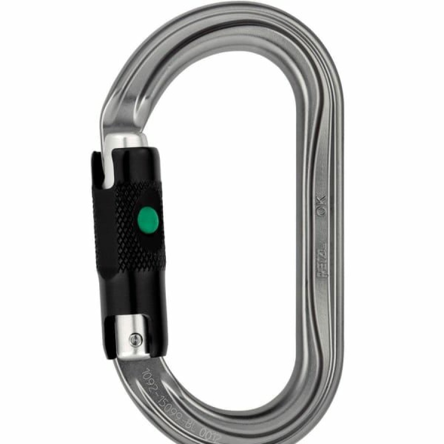 * Mousquetons Escalade Petzl Mousqueton Ok Ball-Lock 22 Gris | Mousquetons Escalade