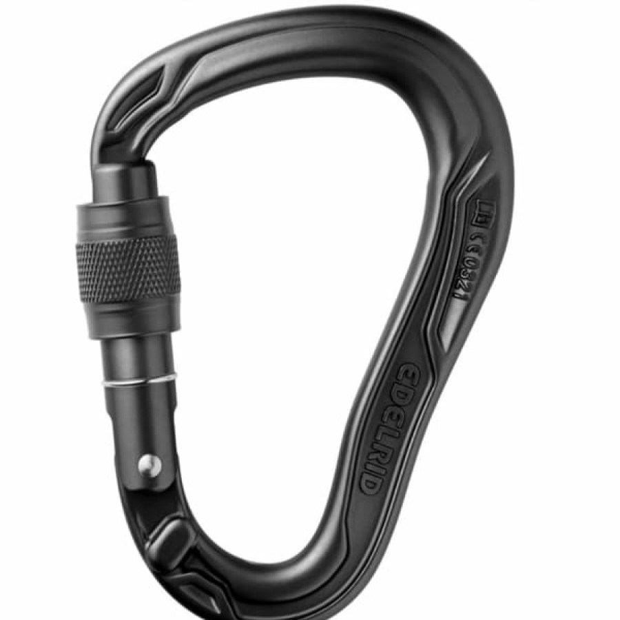 * Mousquetons Escalade Edelrid Hms Bullet Screw Ii Black 23 Noir | Mousquetons Escalade