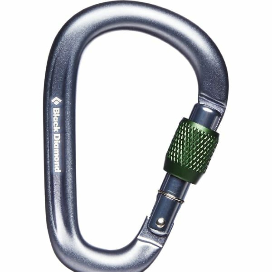 * Mousquetons Escalade Black Diamond Pearlock Screwgate Carabiner Gray 23 Gris | Mousquetons Escalade