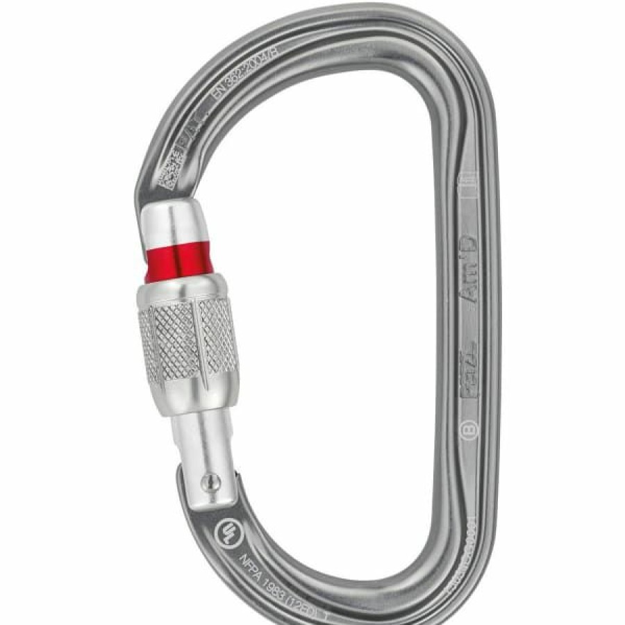 * Mousquetons Escalade Petzl Am'D Screw-Lock 22 Gris | Mousquetons Escalade