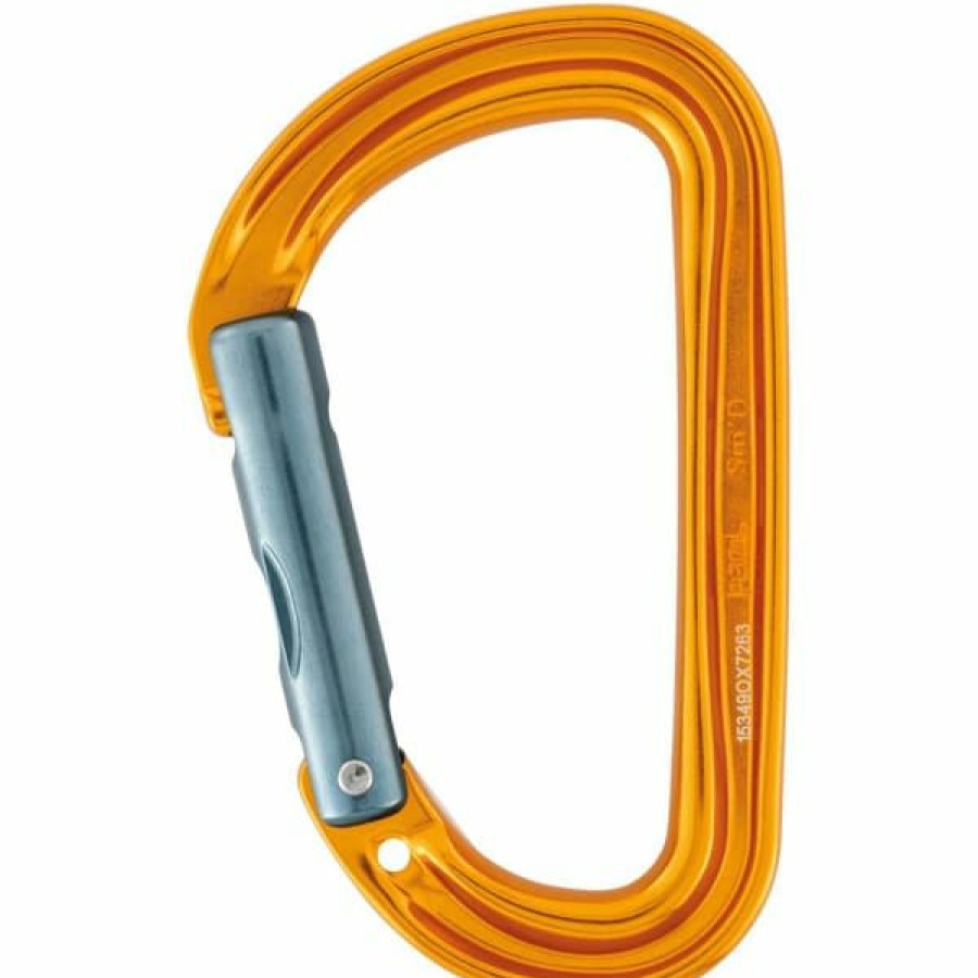 * Mousquetons Escalade Petzl Mousqueton Sm D Wall 22 Orange | Mousquetons Escalade