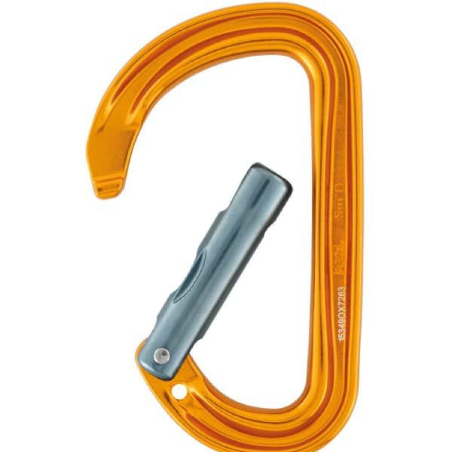 * Mousquetons Escalade Petzl Mousqueton Sm D Wall 22 Orange | Mousquetons Escalade