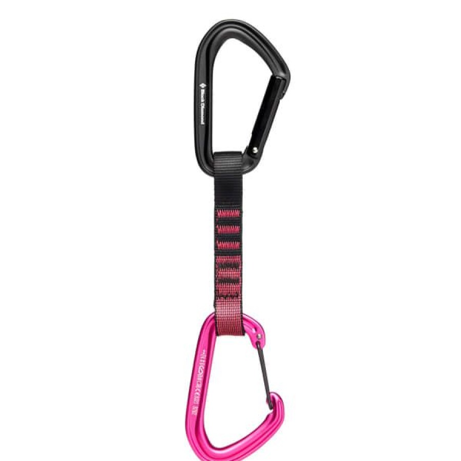 * Degaines Escalade Black Diamond Hotforge Hybrid Quickdraw 12Cm Ultra Pink 23 Rose / Noir | D Gaines Escalade