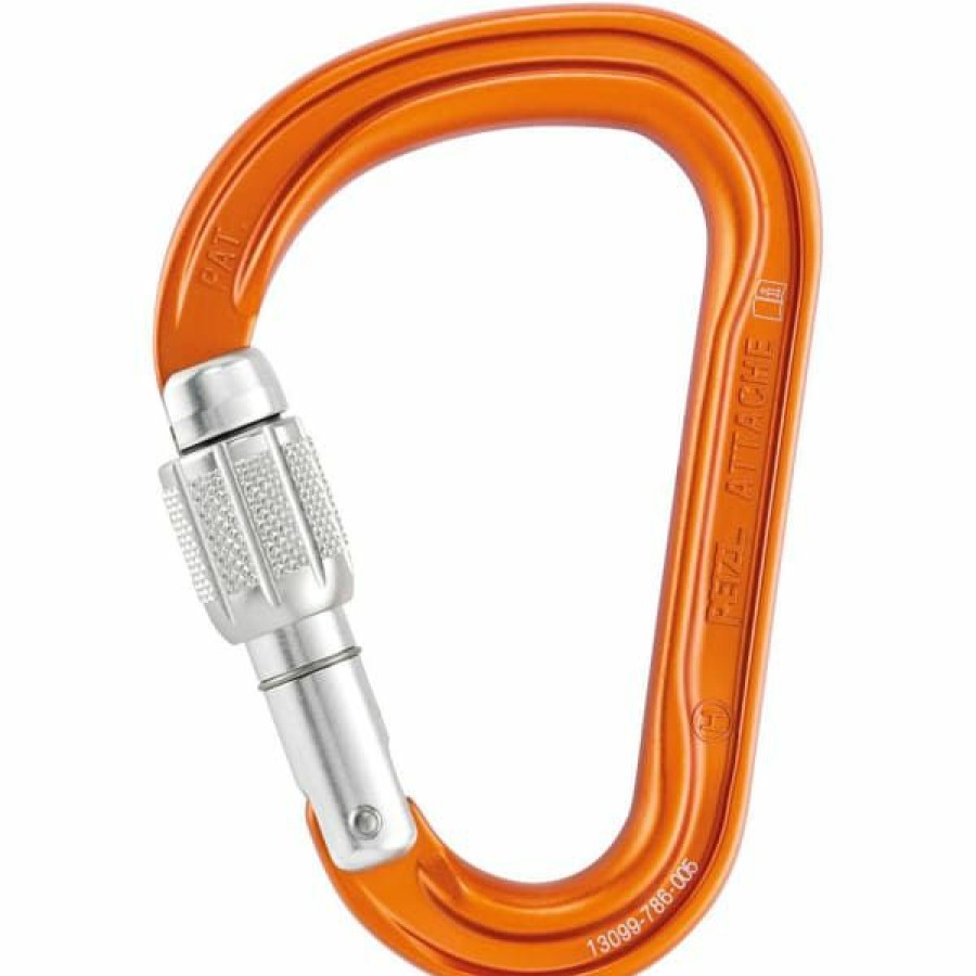 * Mousquetons Escalade Petzl Mousqueton Attache Screw-Lock 22 Orange | Mousquetons Escalade