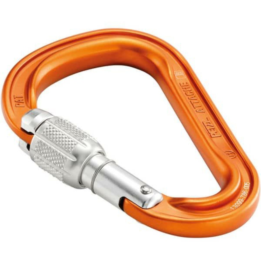 * Mousquetons Escalade Petzl Mousqueton Attache Screw-Lock 22 Orange | Mousquetons Escalade