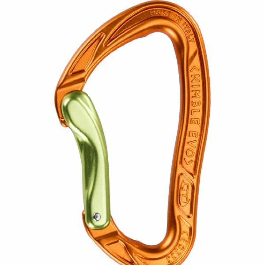 * Mousquetons Escalade Climbing Technology Nimble Evo B 22 Orange / Vert | Mousquetons Escalade